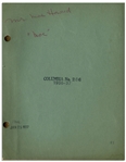Moe Howard's 33pp. Script Dated January 1937 for The Three Stooges Film ''3 Dumb Clucks'' -- Very Good Plus Condition